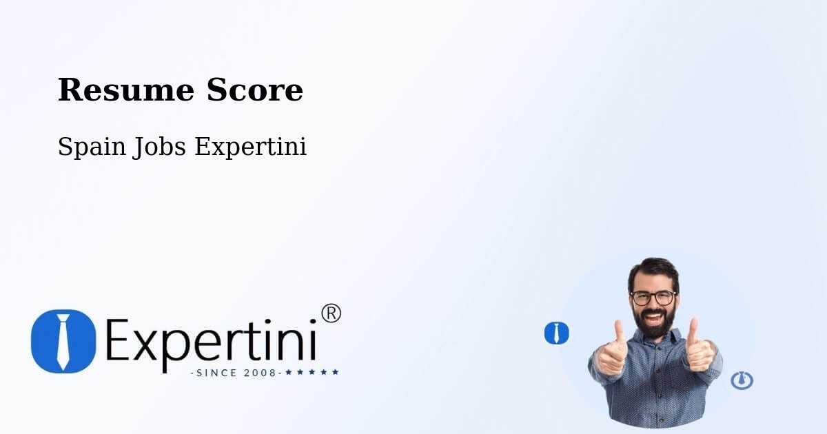 Resume Score & Job Description Match Tool – Cortes - Spain Jobs Expertini